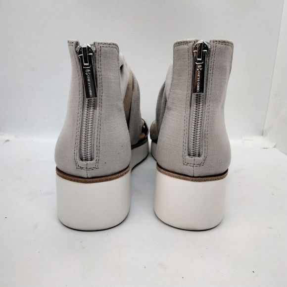 Corso Como "Blayke" Sandal Grey Fabric Ankle Back Zip Sz 5.5 - Picture 7 of 11